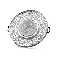 Noas YL65-1767 İris 3W 4000K Natural Beyaz Led Çerçeveli Dekoratif Kristal Cam Boş Kasa - 1