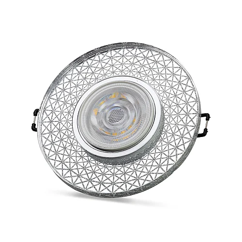 Noas YL65-1767 İris 3W 4000K Natural Beyaz Led Çerçeveli Dekoratif Kristal Cam Boş Kasa - 1