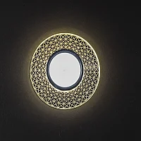 Noas YL65-1767 İris 3W 4000K Natural Beyaz Led Çerçeveli Dekoratif Kristal Cam Boş Kasa - 2