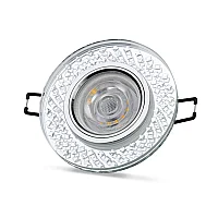 Noas YL65-1787 Adonis 3W 4000K Natural Beyaz Led Çerçeveli Dekoratif Kristal Cam Boş Kasa - 1