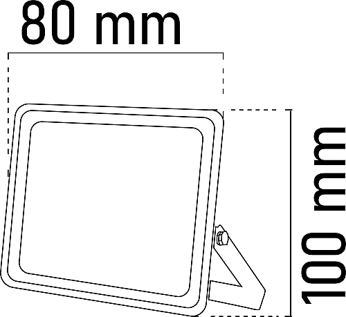 Noas YL70-1020 20W 6500K Beyaz Işık Ultra Slim Led Projektör 1600 Lümen IP66 - 2