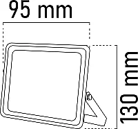 Noas YL70-1036 30W Amber Ultra Slim Led Projektör - 2