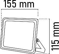 Noas YL70-1051 50W 3200K Gün Işığı Ultra Slim Led Projektör 4000 Lümen IP66 - 2