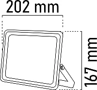 Noas YL70-1101 100W 3200K Gün Işığı Ultra Slim Led Projektör 8000 Lümen IP66 - 2