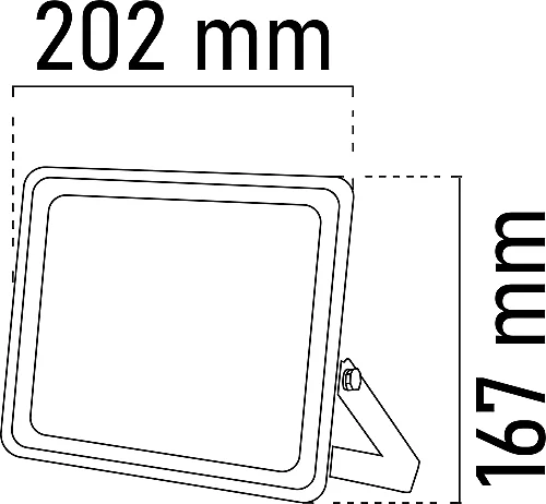 Noas YL70-1101 100W 3200K Gün Işığı Ultra Slim Led Projektör 8000 Lümen IP66 - 2