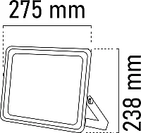 Noas YL70-1200 200W 6500K Beyaz Işık Ultra Slim Led Projektör 16000 Lümen IP66 - 2