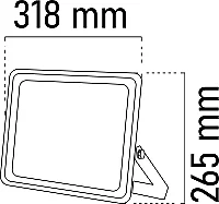 Noas YL70-1300 300W 6500K Beyaz Işık Ultra Slim Led Projektör 24000 Lümen IP66 - 2