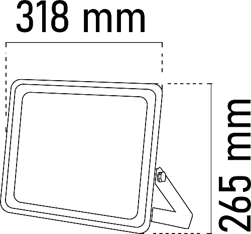Noas YL70-1300 300W 6500K Beyaz Işık Ultra Slim Led Projektör 24000 Lümen IP66 - 2