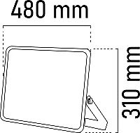 Noas YL70-1400 400W 6500K Beyaz Işık Slim Led Projektör 32000 Lümen IP65 - 2