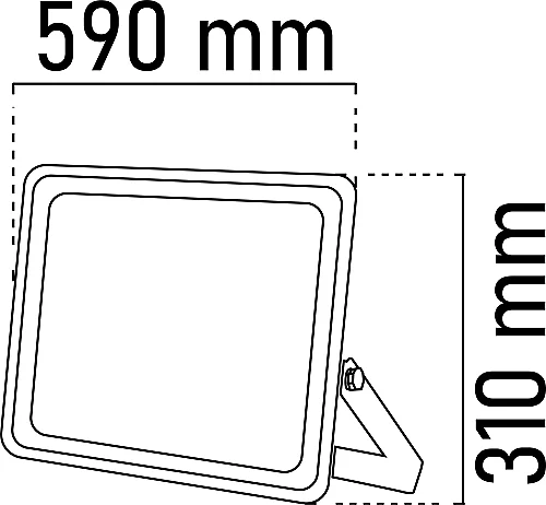 Noas YL70-1500 500W 6500K Beyaz Işık Slim Led Projektör 40000 Lümen IP65 - 2