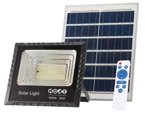 Noas YL71-0401-S 400W 6500K Beyaz Işık Solar Projektör 32000 Lümen IP67 6-8 Saat Çalışma Süresi - 1