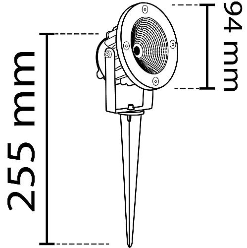 Noas YL74-1005 10W Yeşil Işık Bahçe Armatürü 900 Lümen IP65 - 3