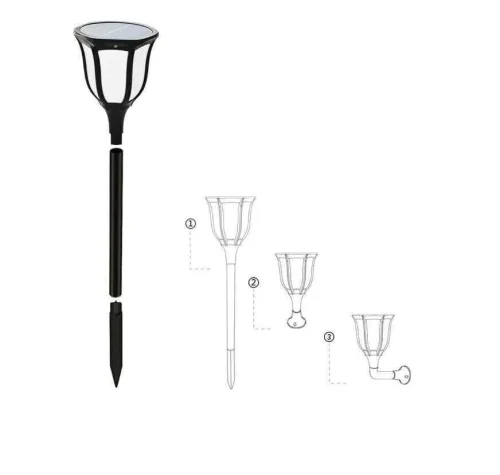 Noas YL74-1012-S 15W 3200K Gün Işığı Ariel Solar Dekoratif Aplik 1200 Lümen IP65 66,5cm - 1