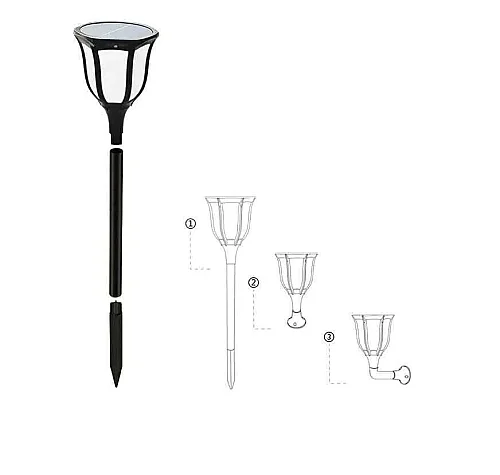 Noas YL74-1012-S 15W 3200K Gün Işığı Ariel Solar Dekoratif Aplik 1200 Lümen IP65 66,5cm - 1