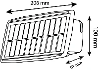 Noas YL74-3301-S 30W 3200K Gün Işığı Merkür Solar Dekoratif Aplik 2400 Lümen IP65 - 4