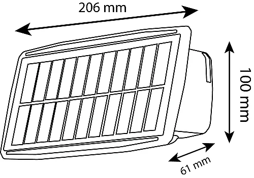 Noas YL74-3301-S 30W 3200K Gün Işığı Merkür Solar Dekoratif Aplik 2400 Lümen IP65 - 4