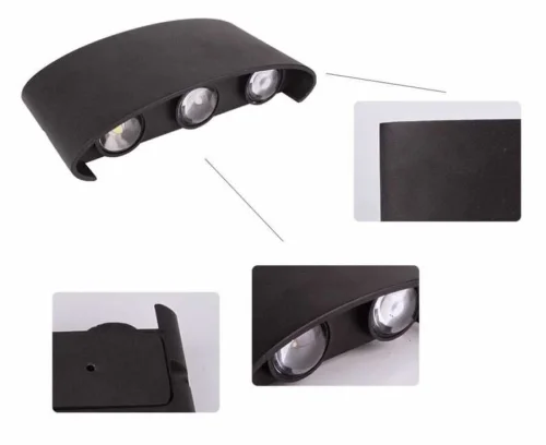 Noas YL83-1012 6W 3200K Gün Işığı Efes 3+3 Dekoratif Aplik 540 Lümen IP65 - 2