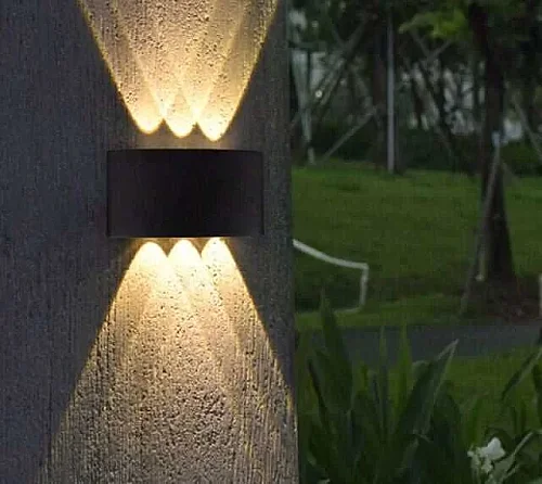 Noas YL83-1012 6W 3200K Gün Işığı Efes 3+3 Dekoratif Aplik 540 Lümen IP65 - 1