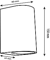 Noas YL83-1022 Perge Boş Kasa Dekoratif Aplik GU10 Duylu IP65 - 2