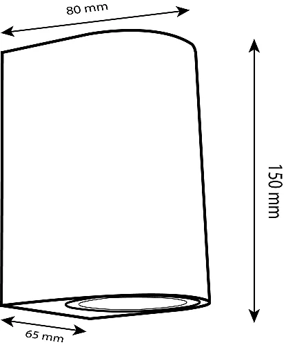 Noas YL83-1022 Perge Boş Kasa Dekoratif Aplik GU10 Duylu IP65 - 2
