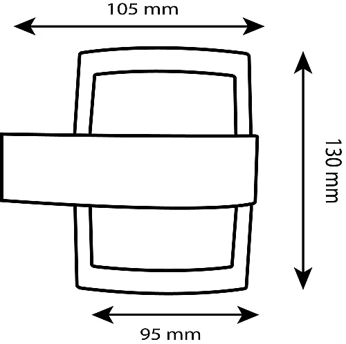 Noas YL83-2002 10W 3200K Gün Işığı Zeugma Dekoratif Aplik 540 Lümen IP65 - 4