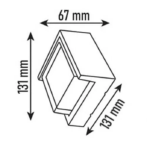 Noas YL83-2022 7W 3200K Gün Işığı Knidos Dekoratif Aplik 630 Lümen IP65 - 3