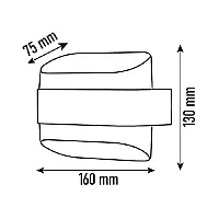 Noas YL83-2032 12W 3200K Gün Işığı Pergamon Dekoratif Aplik 1080 Lümen IP65 - 3