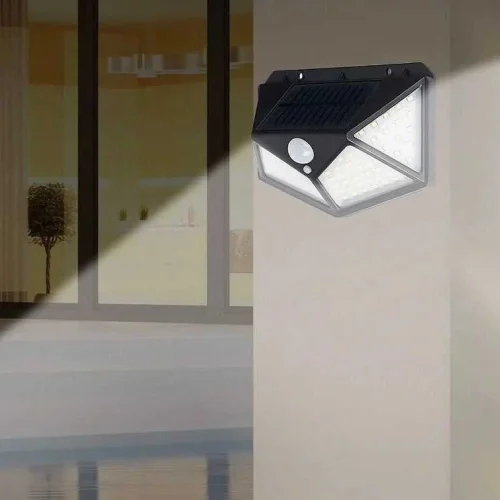 Noas YL84-1001-S 50W 6500K Beyaz Işık Titan Sensörlü Solar Dekoratif Aplik 4000 Lümen IP65 - 2