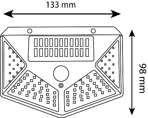 Noas YL84-1001-S 50W 6500K Beyaz Işık Titan Sensörlü Solar Dekoratif Aplik 4000 Lümen IP65 - 4