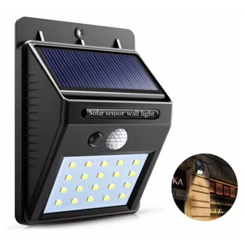 Noas YL84-2001-S 20W 6500K Beyaz Işık Neptün Sensörlü Solar Dekoratif Aplik 1600 Lümen IP65 - 1