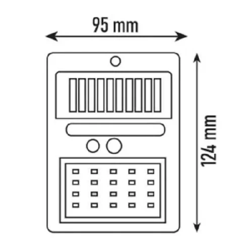 Noas YL84-2001-S 20W 6500K Beyaz Işık Neptün Sensörlü Solar Dekoratif Aplik 1600 Lümen IP65 - 3