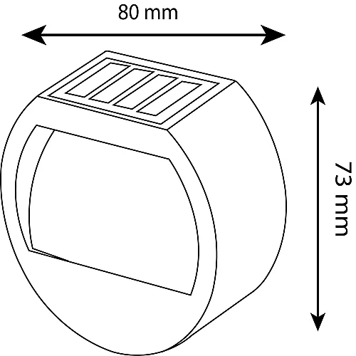 Noas YL84-3001-S 5W 3200K Gün Işığı Qua Solar Dekoratif Aplik 400 Lümen IP65 - 4