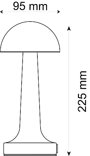 Noas YL86-1230 Atina Altın Şarjlı Masa Lambası 3 Renk - 2