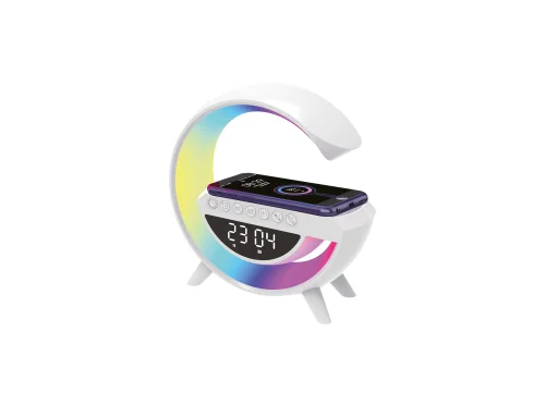 Noas YL86-1240 15W RGB Simi Kablosuz Şarjlı Bluetooth Hoparlörlü Masa Lambası - 1