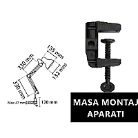 Noas YL86-1310 Köln ( Mengeneli ) E27 Duylu Beyaz Masa Lambası - 2