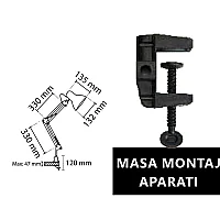 Noas YL86-1311 Köln ( Mengeneli ) E27 Duylu Siyah Masa Lambası - 2