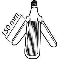 Noas YL90-0041 40W 6500K Beyaz Işık Yonca Led Ampul E27 Duylu 3600 Lümen - 3