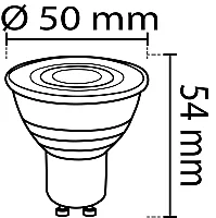 Noas YL91-0702-M 7W 3200K Gün Işığı Mercekli Led Spot Ampul GU10 Duylu 630 Lümen - 2