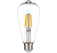 Noas YL92-0132 4W 2700K Amber Renk ST64 Rustik Ampul Şeffaf Cam E27 Duylu 290 Lümen - 1