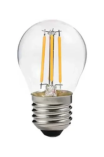 Noas YL92-2111 4W 2700K Amber Renk G45 Rustik Ampul Şeffaf Cam E27 Duylu 290 Lümen - 1