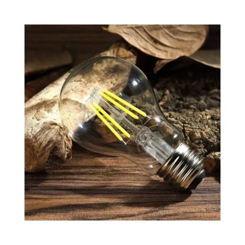 Noas YL92-4112 6W 3000K Amber Renk A60 Rustik Ampul Şeffaf Cam E27 Duylu 680 Lümen - 2