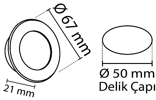 Noas YL93-0203 2W Mavi Işık Mobil Spot - 2
