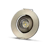 Noas YL94-0102 1W 3200K Gün Işığı Manda Gözü Hareketli Saten Kasa Spot - 1
