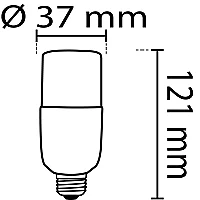 Noas YL95-0701-P 8W 6500K Beyaz Işık Pil Led Ampul E27 Duylu 720 Lümen - 2