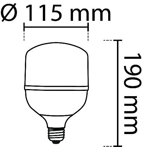 Noas YL95-4022 40W 3200K Gün Işığı Led Torch Ampul E27 Duylu 3950 Yüksek Lümen - 2
