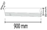 Noas YL97-1400 14W 6500K Beyaz Işık 90 cm T5 Eklenebilir Led Bant Alüminyum Kasa Anahtarlı 1120 Lümen - 3
