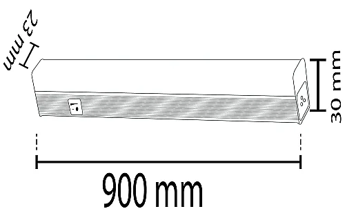 Noas YL97-1400 14W 6500K Beyaz Işık 90 cm T5 Eklenebilir Led Bant Alüminyum Kasa Anahtarlı 1120 Lümen - 3