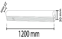 Noas YL97-1801 18W 3200K Gün Işığı 120 cm T5 Eklenebilir Led Bant Armatür Kasa Anahtarlı 1440 Lümen - 3