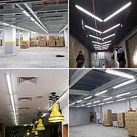 Noas YL98-1200-S 40W 6500K 120 cm Led Bant Armatür Beyaz Renk Siyah Kasa 3600 Lümen - 2