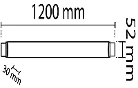 Noas YL98-3600 36W 6500K 120 cm Led Etanj Nemli Yer Bant Armatür Beyaz Işık 3240 Lümen IP65 - 2